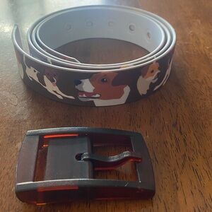 NIB C4 Jack Russell Print Belt